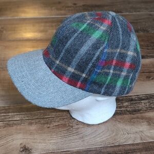Vintage Plaid Trapper Hat Ear Flaps Size XL Made In The USA